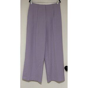 Samsoe Samsoe Haven High Rise Pleated Wide Leg Trousers Pants Size XL Mauve